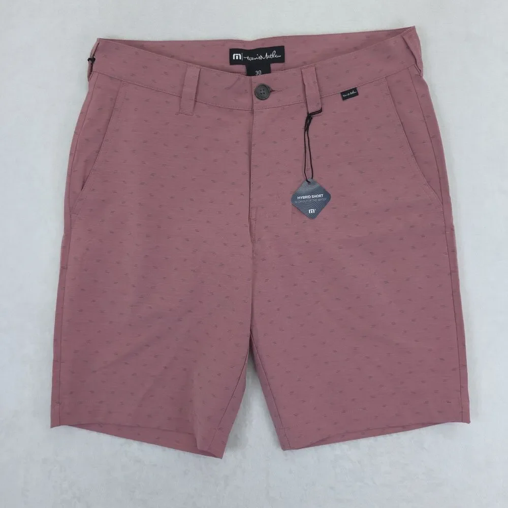 Travis Mathew Golf Hybrid Shorts Mens Size 30 NWT Red